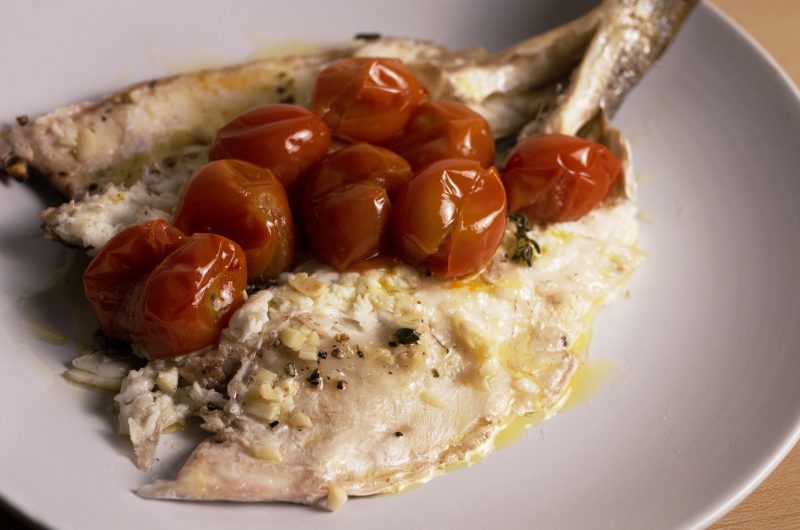Roasted Branzino with Tomato Confit